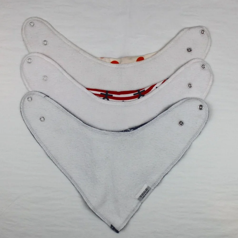 So Peep Lot of 3 Baby Bandana Organic Cotton Bibs